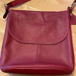 Vintage Coach Whitney bag 4115, red leather